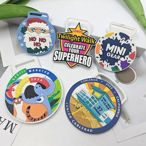 Medaglie personalizzate in PVC Sport Running bambini medaglia campione della <span class=keywords><strong>lega</strong></span> personalizzato in PVC morbido in gomma medaglia - Product Image 1