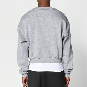 เสื้อสเวตเชิ้ตคอกลมแขนสั้นสีพื้นสำหรับผู้ชาย คิงเซ็น คุณภาพสูง ผลิตจากผ้าฝ้ายแท้ 100% ปักลายตามสั่ง เป็นมิตรต่อสิ่งแวดล้อม เหมาะสำหรับฤดูใบไม้ผลิ - Product Image 5