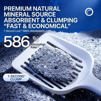 Litière pour chat TABOND BlueStone 99% anti-odeur, agglomération rapide, ATS anti-adhérent, faible poussière, écologique, sable de minerai de haute qualité