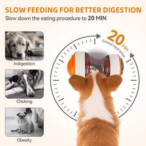 لعبة مطاردة الكلاب التفاعلية AFP موزع كرة قابل للتعديل علاج الحيوانات الأليفة توزيع مغذي أبطأ للكلاب الصغيرة المتوسطة الكبيرة - Product Image 4