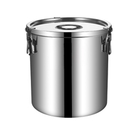 Happycooking – Casseroles en acier inoxydable, faitout métallique élégant avec accessoires de cuisine en acier inoxydable