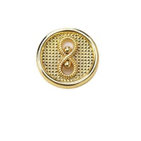 Petite veste en tweed de luxe à fourrure parfumée, boutons métalliques creux en forme de 8, boutons de pull, décoration de vêtements, cœur, étoile