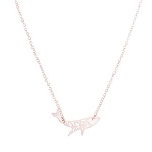 สร้อยคอจี้รูปปลาวาฬน่ารัก สไตล์เรียบง่าย สำหรับผู้หญิง แฟชั่นทันสมัย สร้อยคอแบบโปร่งหลากหลายรูปแบบ เครื่องประดับสร้อยคอ - Product Image 2