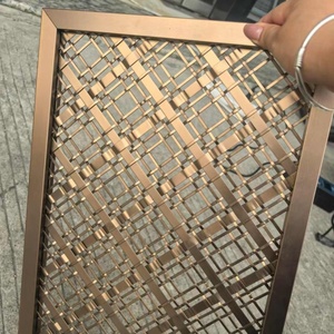 Tấm chắn bằng kim loại tấm rèm 3D thiết kế kiến trúc, vách ngăn dệt bằng thép không gỉ, tấm lưới trang trí bằng thép không gỉ - Product Image 6