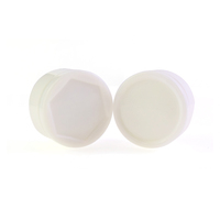Bocaux en verre épais à profil bas de 5ml avec couvercles blancs, récipients hermétiques pour cosmétiques baume à lèvres à l'huile