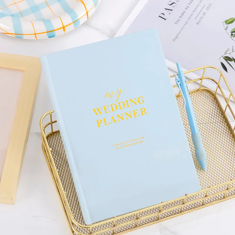Individuelle Hochzeitsgästebuch schwergeformt Tagebuch Planer Buch Tagebuch Hochzeit Notizbuch Planer