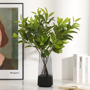 Vero tocco di foglia di limone artificiale ramo verde Ruscus natale capodanno <span class=keywords><strong>decorazioni</strong></span> per la <span class=keywords><strong>tavola</strong></span> della festa di nozze di <span class=keywords><strong>Halloween</strong></span> - Product Image 5