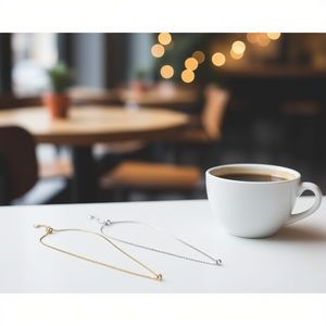 Collar con Colgante Angelina C, Acero Inoxidable, Chapado en Oro, Joyería de Moda Unisex, Cadena Moderna, Accesorio - Product Image 3