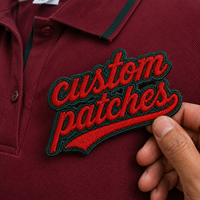 Patch brodé personnalisé en tissu toile écologique de haute qualité, thermocollant pour vestes, chapeaux, sacs et vêtements