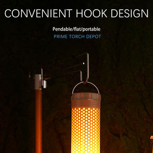 Lampe de camping à double interrupteur rechargeable pour l'extérieur, étanche, blanche et chaude, pour la randonnée, l'escalade, pratique, avec crochet - Product Image 3