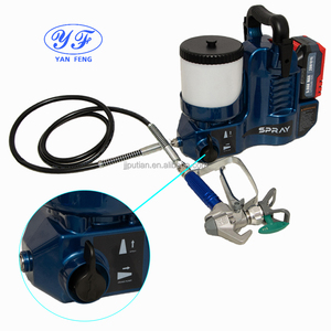 Pulvérisateur de peinture sans fil mains libres revêtement de portes intérieures ou extérieures <span class=keywords><strong>pistolet</strong></span> à peinture sans air - Product Image 5