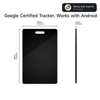 Traceur de bagages sans fil rechargeable MFI pour AirTag, compatible Google Wallet, compatible iOS et Android, pour valises et cartes