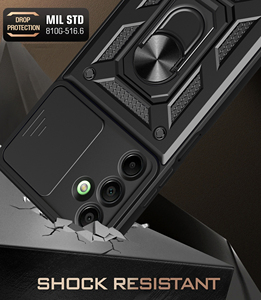 Para <span class=keywords><strong>Samsung</strong></span> A16 funda con cubierta de cámara deslizante, armadura magnética 360 anillo soporte funda de teléfono móvil para <span class=keywords><strong>Samsung</strong></span> <span class=keywords><strong>Galaxy</strong></span> A06 A16 A36 A56 - Product Image 4