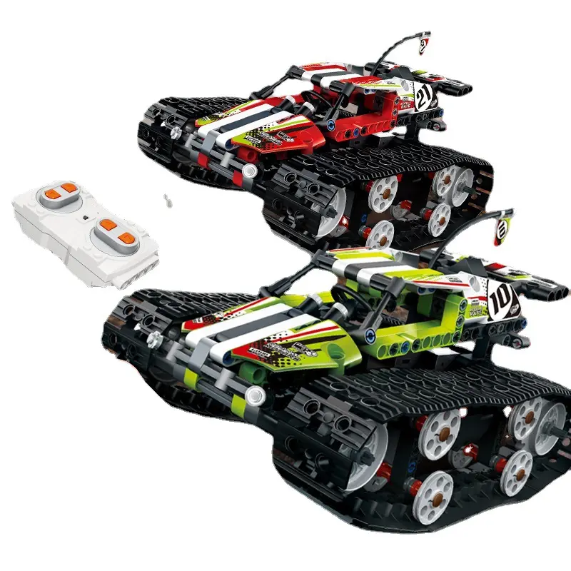 Mould King 13023 13024 Remote Control High-Speed Tracked Off-road Vehicle Building Blocks RC Car