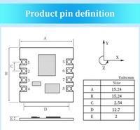 Module de capteur à 6 axes de haute précision WT61, accéléromètre de vitesse angulaire pour l'intégration de capteurs de haute précision