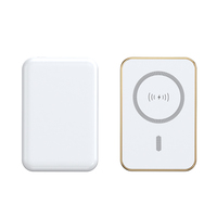Dernier modèle de mini chargeur magnétique portable 5000mAh Ultra Slim Type-C Lithium ABS Wireless Chargers Power Bank pour Smart Phone