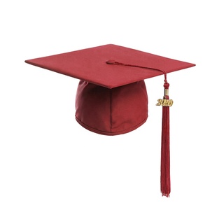 Venta al por mayor personalizado académico adulto y niños granate graduación gorra borla <span class=keywords><strong>2022</strong></span> - Product Image 1