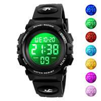 Jam Tangan Digital Anak SKMEI 1266 Grosir, Warna-warni, Tahan Air, untuk Anak Perempuan dan Laki-laki