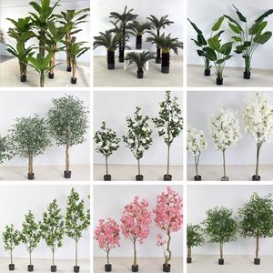 Planta Artificial Bonsai Traveler's Palm Traveler Banana Simulación Árbol Árboles artificiales para decoración <span class=keywords><strong>del</strong></span> hogar Oficina Jardín - Product Image 5