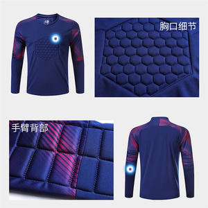 Camiseta de fútbol para adultos y niños con logotipo personalizado, camiseta de <span class=keywords><strong>portero</strong></span>, traje de fútbol de entrenamiento de <span class=keywords><strong>portero</strong></span> de manga larga - Product Image 6