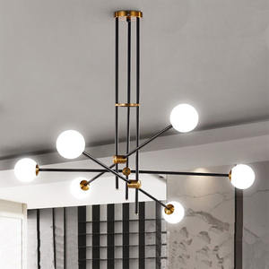 Moderne Noordse Witte Lamp Glas Decoratieve Kroonluchter Hanglamp Voor Woonkamer - Product Image 1