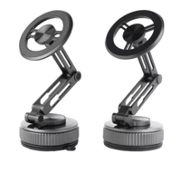 Penyangga Ponsel Mobil Magnetik ABS Suction Cup BOOLA K600-3 dengan Rotasi 360° untuk Dashboard & Meja