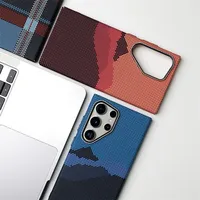 Coque de téléphone ultra-fine en carbone avec texture en relief pour Samsung Galaxy S25 S24 S23 Ultra, compatible avec la charge sans fil, protection intégrale