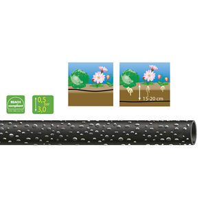 Tuyau poreux Soaker Tube Jardin Souterrain 50 Pieds Connecteurs Métalliques Robustes Irrigation Tuyau D'eau <span class=keywords><strong>Microporeux</strong></span> Tuyau Goutte À Goutte - Product Image 6