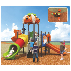 Grande structure de terrain de jeux extérieur avec cadre noir, toboggan <span class=keywords><strong>en</strong></span> spirale rouge, toboggans jaunes et bleus - Product Image 2
