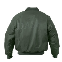Blouson Aviateur Homme Hiver Haute Qualité Vert Sauge Col Montant Fermeture Éclair Respirant Streetwear Vente en Gros Léger Grandes Tailles