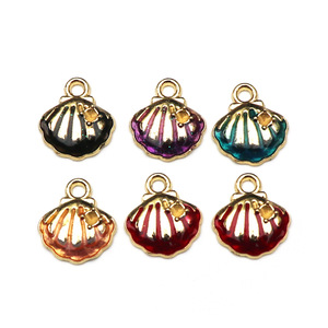 Seashell Charms Zinc Alloy Mixed Colors DIY Jewelry Accessories For <b>Bracelets</b> Necklaces Keychains - Product Image 3