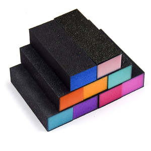 Bloque pulidor de uñas profesional para salones de belleza, 100/180, para kit de pedicura, mini bloque pulidor de uñas de 3 lados - Product Image 4