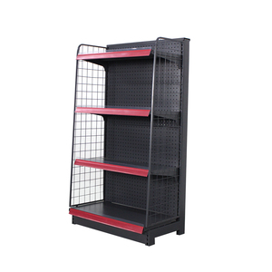 Pft מפעל מכירה מתכת אחסון מדפים עם מחיר זול דו צדדי חנות חנות חנות גונדולה מדפים - Product Image 1