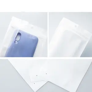 Kunden spezifische mobile Zubehör Taschen Handy hülle Reiß verschluss Verpackung Tasche