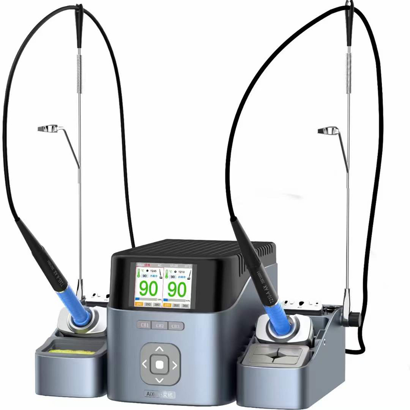 Aixun T420D интеллигентая (ый) двойной сварочная станция с ручкой сиденье T245 T210 T115 сварочный ручки железные наконечники для PCB ремонтом BGA