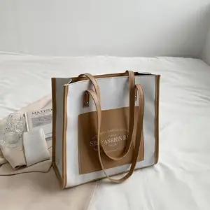 महिलाओं के टोटे बैग डिजाइनर पारदर्शी मुक्त शिपिंग यात्रा कपास कैनवास से सस्ते बड़े बच्चों की महिला ब्रांडेड बैग हैंडबैग महिला