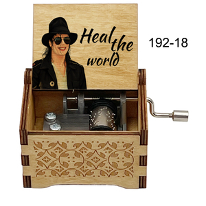 Caja de Música de Madera con Manivela, Canta Canciones Famosas, 18 Notas, Recuerdo Especial para Familiares, Regalos de Navidad - Product Image 6