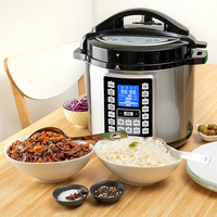 Cuisinière à pression électrique 5L 6L 8L 10L 12L avec cuve intérieure en acier inoxydable, appareil de cuisson multifonction numérique intelligent