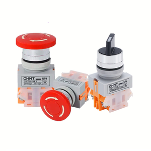 Bouton poussoir d'arrêt d'urgence LAY37-11ZS en cuivre/acier inoxydable 10A 1NO1NC IP40, interrupteur de démarrage champignon 22mm - Product Image 4