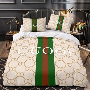 Juego de funda nórdica de lujo Diseño de moda-C Juego de funda de edredón de microfibra Funda nórdica Funda De Almohada Juego de cama Sin edredón - Product Image 4