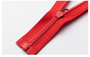 5 # đóng End tự động khóa thanh trượt vislon Dây Kéo Màu Hồng Dây Kéo Nhựa 75cm mở End dây kéo nhựa với ngón tay cái puller - Product Image 5