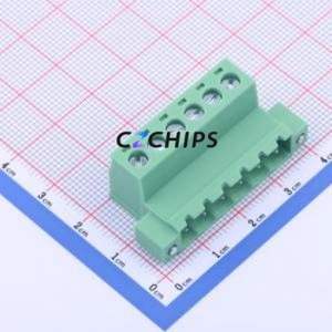 KF2EDGRKM-5.0-6P Plug-in Terminal Block P=5mm Connector Plug Screw Fixing 1x6P 5mm - Product Image 1