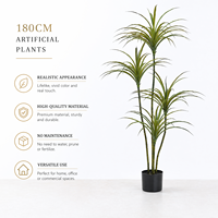 Vente en gros de plantes artificielles en pot en plastique écologique pour projets paysagers : Dracaena et Yucca