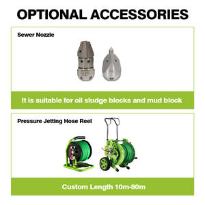 LICHIMA 150-300Bar 60-115L/Min Alta Pressão Veículo Montado Tubulação Do Motor Diesel Dreno De Esgoto Jateamento Máquina De Limpeza - Product Image 6
