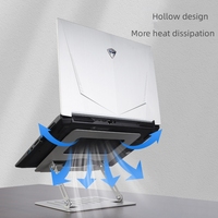 Premium Kwaliteit Verstelbare In Hoogte Opvouwbare Draagbare 11-17 Inch Aluminium Laptop Stand Home Office Gebruik Computer Desk