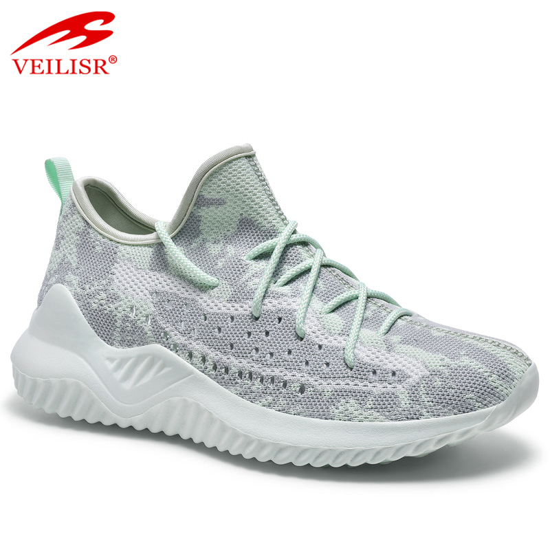 Новый дизайн, низкая цена, новинка, Лидер продаж, вязаные сетчатые кроссовки унисекс yeezy большого размера, повседневная спортивная обувь для бега