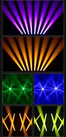 Mini projecteur LED 120W à faisceau arc-en-ciel, contrôle DMX512, tête mobile automatique, 18 prismes, éclairage de scène pour discothèque et fêtes