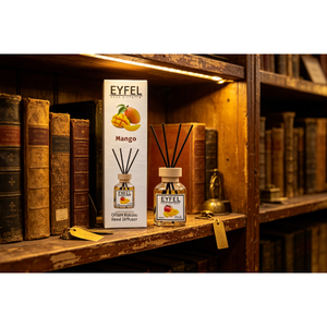 Diffuseur de parfum pour voiture EYFEL 130ml sans alcool, écologique, en verre bleu, parfum longue durée, désodorisant, décoration, aromathérapie - Product Image 4