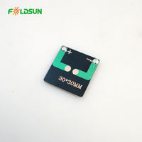Cella Solare Monocristallina FOLDSUN in Resina Epossidica PERC 30x30mm 1.5V 0.2W 22.7% Efficienza CE ROHS per Piccoli Dispositivi Elettronici