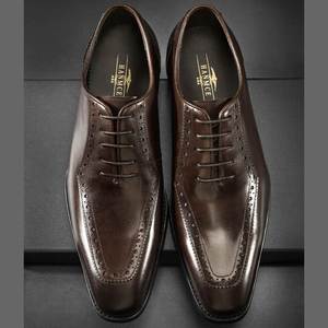 Autumn Winter <b>Men's</b> Business Dress <b>Shoes</b> Round-TOe Casual Soft Leather Oxfords with Soft-soled British Style <b>for</b> <b>Work</b> & Weddings - Product Image 6